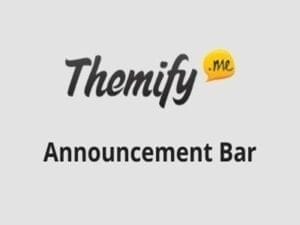 Themify Announcement Bar Addon