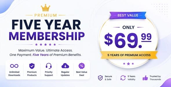 Premium Five Year Membership