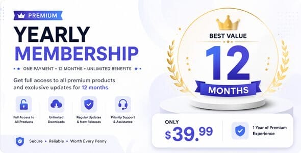 Premium Yearly Membership